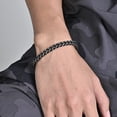 thumbnail image 2 of Pulsera vintage de acero inoxidable para hombre, 2 of 2