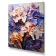 thumbnail image 2 of Designart "Fantastical Amethyst Irises" Irises Wall Art Living Room, 2 of 7