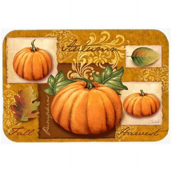 Fall Harvest Pumpkins Glass Cutting Board, Large