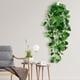 thumbnail image 5 of Decoración interior de pared colgante verde artificial, plástico verde, flor, verde falso, hiedra verde falsa, planta colgante, decoración interior C, 5 of 6