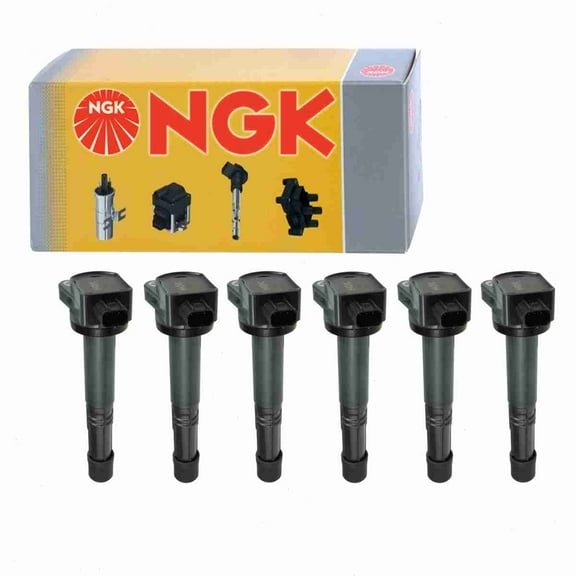 6 pc NGK 48980 Ignition Coils for 178-8478 2505-425451 30520-R40-007 36-8164 673-2313 921-2149 E1102 GN10369 IC692 UF-602 UF602 Spark Plug Wire Boot