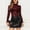 Wine, variant on TrendOFT Bodysuits For Women Shapewear Tummy Control Sexy Mesh Long Sleeve Leotard Printed Slim Fit Y2K Basic Casual T Shirt Body Suit Wine L