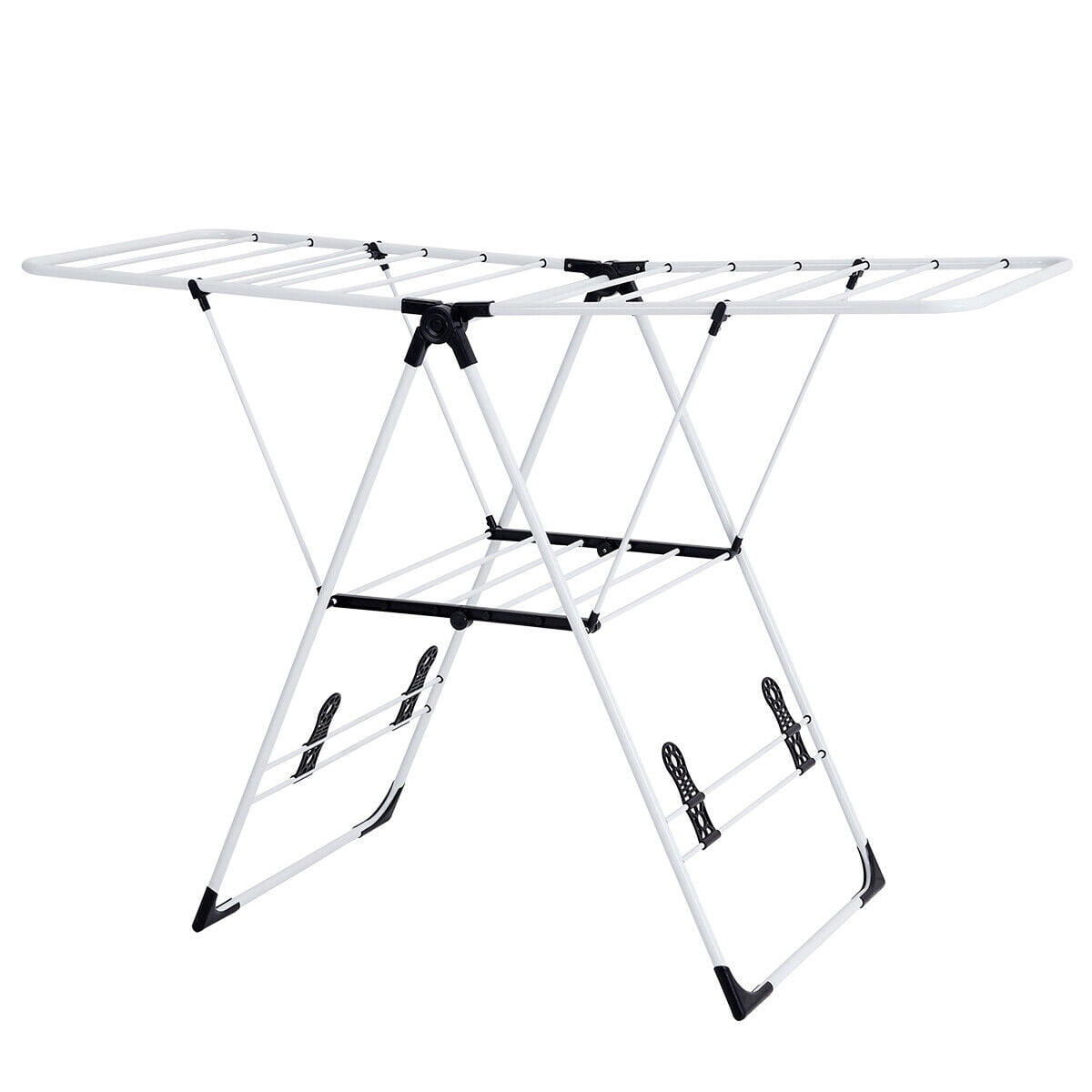 Costway Portable Foldable Heavy Duty Laundry Clothes Drying Rack Collapsible Storage Walmart