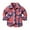 Pink, variant on Baby Boys Girls Flannel Shirt Jackets Unisex Toddler Plaid Long Sleeve Lapel Button Shirts Fall Winter Warm Coat Outwear
