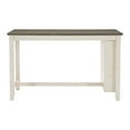 thumbnail image 6 of Pemberly Row 5-Piece 3-Shelf Wood Counter Height Dining Set in Antique White, 6 of 15