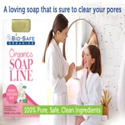 Bio-Safe Organics Organics Soap Line, All-Natural Handmade Bath Soap Bar, Health & Herbal Variety Pack, 3.75 oz, 6 Pack