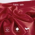 thumbnail image 4 of Pure Satin Pillow Cover for Hair and Skin Health, Square 2 Piece 50x50cm Size Pillow Cover with Hidden Zipper - style3, 4 of 6