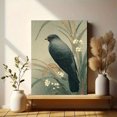 thumbnail image 6 of Black Bird In Rain Canvas Print，Nature Wall Decor for Living Room Bedroom Hallway Entryway, 6 of 8