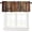 Board9165, variant on Curtain Valance for Windows Farmhouse Rustic Wood Rod Pocket Window Treatments 1 Panel Brown Barn Hardwood Short Curtains Kitchen Bathroom Bedroom 54 x 18 inch, LXL20210828-SLEO04622CLIABES, 54x18in