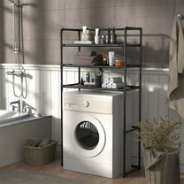 HOZVOMI Stainless Steel 2-Layer Bathroom Storage Rack Above Toilet - Space-Saving Organizer for Toiletries and Daily Necessities