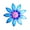 Blue, variant on XMMSWDLA Pool Party Decorations Iron Flower Wall Decoration, Home Decoration, Indoor and Outdoor Decoration Items