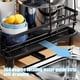 thumbnail image 5 of Escurreplatos de cocina, estante para almacenamiento de palillos, cuchillos y tenedores, estante para tazas, estante para secar platos en la encimera, negro, 5 of 6