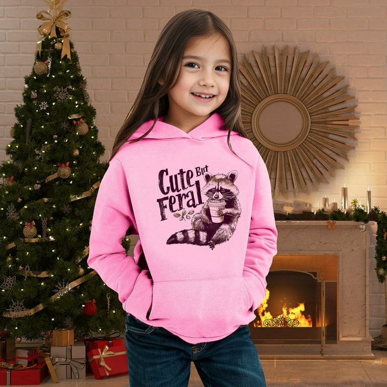 EHQJNJ Cute Hoodies for Teen Girls Oversized Children s Winter Fashion Animal Print Hoodie Warm Comfort Coat for Boys and Girls Sweatshirt Girl Custom