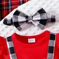 thumbnail image 6 of XFHLMJFF Girls Bodysuit Sleeveless Heart Print Red Colored Bow Tie Romper Tutu Dress 0-3 Months, 6 of 8