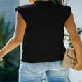 thumbnail image 3 of Débardeur Sans Manches pour Femmes Col Roulé Côtelé Ajusté Basique S/M/L/TG, 3 of 7