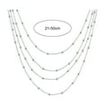 thumbnail image 5 of tasrioml Women Necklace Multi-layered Bead Hollow Chain Sweater Pairing Necklace Daily Party Prom Neck Jewelry, 5 of 7