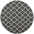 thumbnail image 4 of SAFAVIEH Montauk Nelson Geometric Cotton Area Rug, Dark Grey/Ivory, 6' x 6' Round, 4 of 10