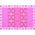 thumbnail image 1 of Ahgly Company Indoor Rectangle Abstract Pink Contemporary Area Rugs, 2' x 4', 1 of 4