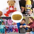 thumbnail image 2 of Matsuzay Hilo de ganchillo hilo de tejer multicolor prendas de bebé artesanías regalos hechos a mano hilos flexibles 4 capas para tejedores Artesanía 56oro, 2 of 5