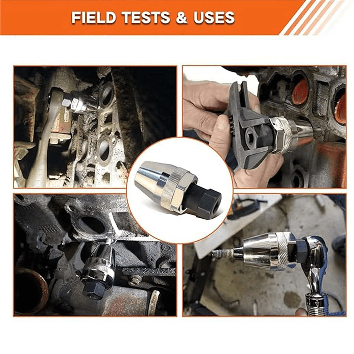 HOT Damaged Bolt and Stud Extractor Tool,Bolt Socket Set, Grips Removes 1/4-Inch to 1/2-Inch Studs