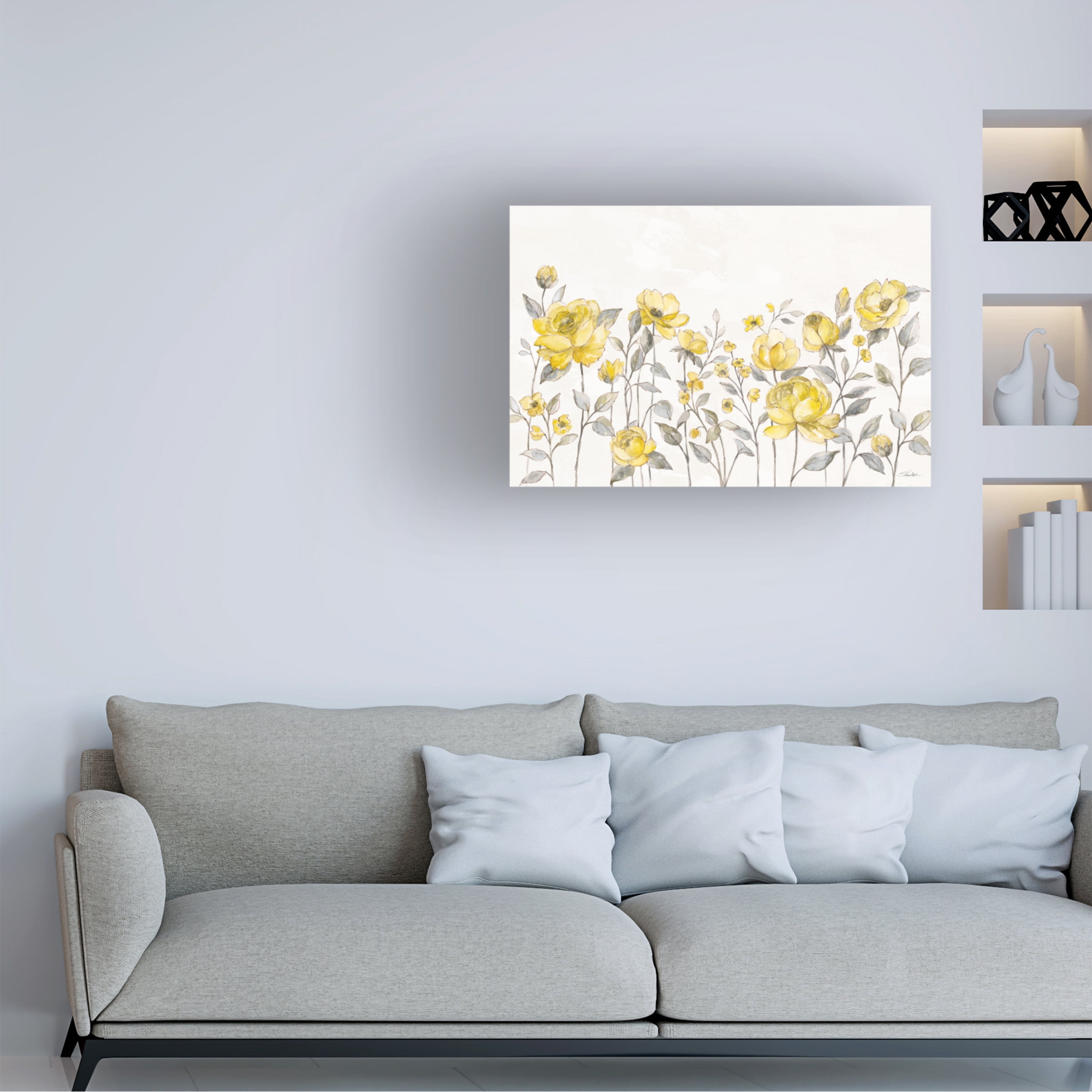 Silvia Vassileva 'Sunny Roses I No Words' Canvas Art