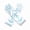 A, variant on Cute Printed Holiday Party Gloves - 2 Pack Decorative Mittens for Kids and Adults