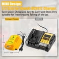 thumbnail image 2 of Replace DCB112 Mini Car Charger for Dewalt 20V Battery, Portable Quick Car Charger for Dewalt 20V/60V, Cigarette Lighter Plug, 1/2 Size for DCB112 (only for 20V/60V Battery), 2 of 7