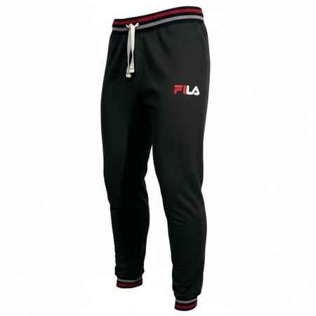 Fila Men’s Fleece Jogger Pants Sleepwear Loungewear Size XL (39x34") Gray-Multi
