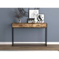 thumbnail image 4 of Bebelelo 48"L Console Table, 2 Drawers & Black Metal Base, Brown Reclaimed Wood, 4 of 5