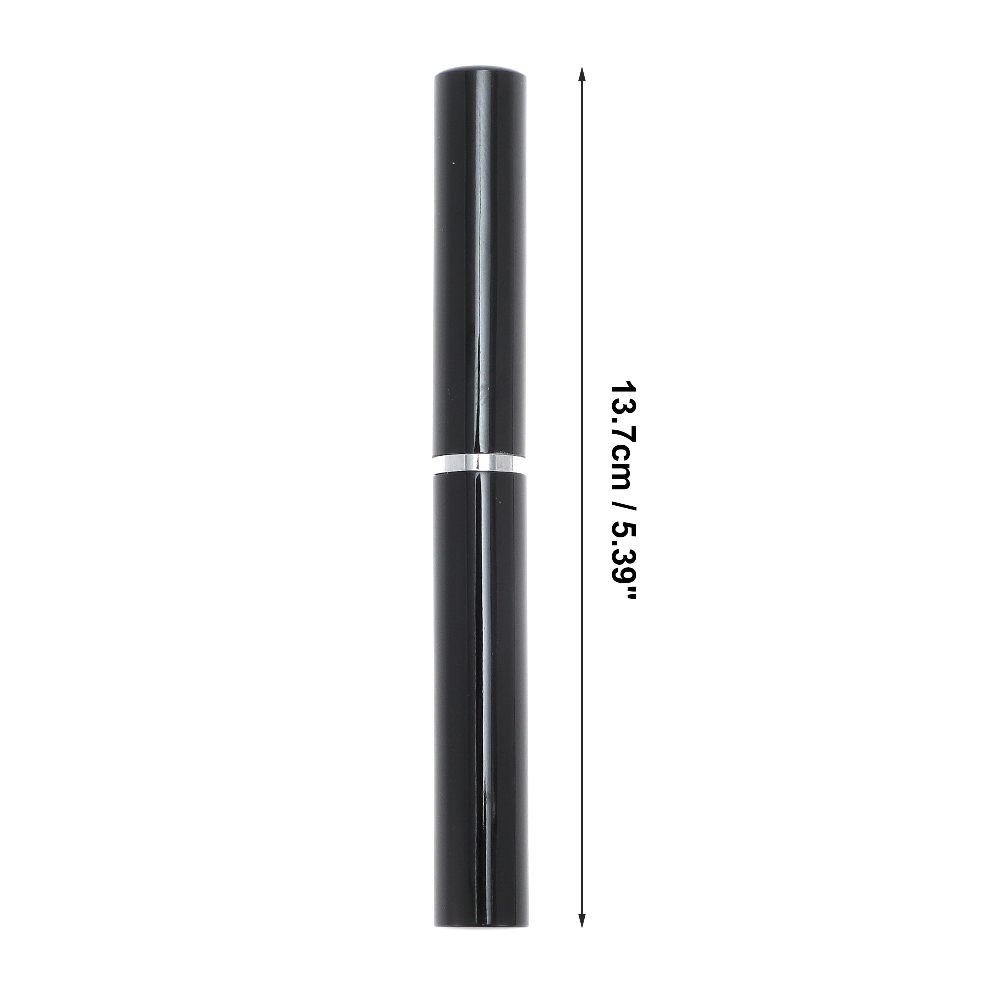 Unique Bargains 1 Pc Round Head Lip Brush for Travel Black