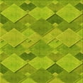 thumbnail image 1 of Ahgly Company Machine Washable Indoor Square Transitional Chameleon Green Area Rugs, 4' Square, 1 of 7