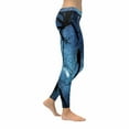 thumbnail image 3 of SUNENAT Fantasy Starry Night Sky the Milky Way Stretchy Capri Leggings Skinny Yoga Sports Pants 4XL, 3 of 4
