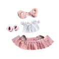 thumbnail image 2 of Kokiya 15 cm Doll Clothes with Hair Accessory Dress up Adorable Doll Clothing pink, 2 of 9