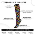 thumbnail image 5 of Compression Socks for Women and Men - pumpkins_color_seamless Compression Socks Circulation for Workout, 5 of 8