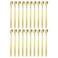 thumbnail image 1 of 20pcs acero inoxidable agitar cucharas de cucharón de hielo cucharas de hielo mezclando cucharas de mezcla, 1 of 6