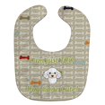 thumbnail image 1 of "Treasures Too Cute Baby Babero, caniche blanco, grande" Caroline's Treasures BB5826BIB, 1 of 1