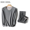 thumbnail image 2 of Conjunto de ropa interior térmica para hombre, calzoncillos largos con forro polar suave, capa base cálida para invierno en la parte superior e inferior, 2 of 6