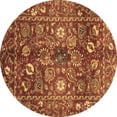 thumbnail image 1 of Ahgly Company Indoor Round Oriental Brown Traditional Area Rugs, 7' Round, 1 of 4
