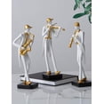 thumbnail image 5 of Amoy-Art Musician Figurine Musical Sculpture Statue Music Decor Modern Piano Int, 5 of 5