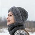 thumbnail image 5 of Women and Men's Winter Knitted Beanie Hat with Scarf Set Fall Warm Ski Scarf Upgrade for Cold Weather, 5 of 9