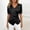 Black, variant on Women's Satin Wrap Blouse Petal Wrap Blouses Slim Fit Work Office Tops Short Puff Sleeve Tops V Neck Business Tops Short Sleeve Casual Tops Side Ruched Elegant Tops Crop Top,Wine,L