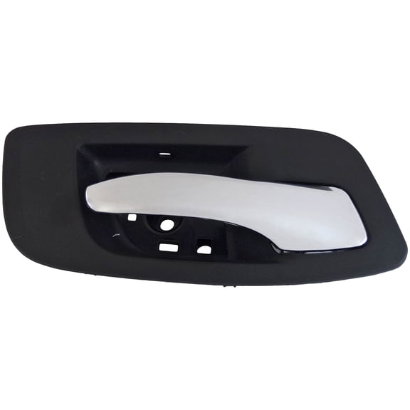 Dorman 93166 Front Passenger Side Interior Door Handle for Specific Dodge Models, Chrome Lever; Black Housing