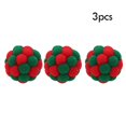 thumbnail image 1 of 3 uds juguete de gato colorido de peluche divertido interactivo Bell Bouncy Ball (Navidad), 1 of 4