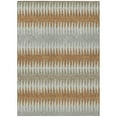 thumbnail image 2 of HomeRoots 590817 3 x 5 ft. Orange Gray & Beige Striped Washable Indoor & Outdoor Rectangle Area Rug, 2 of 5