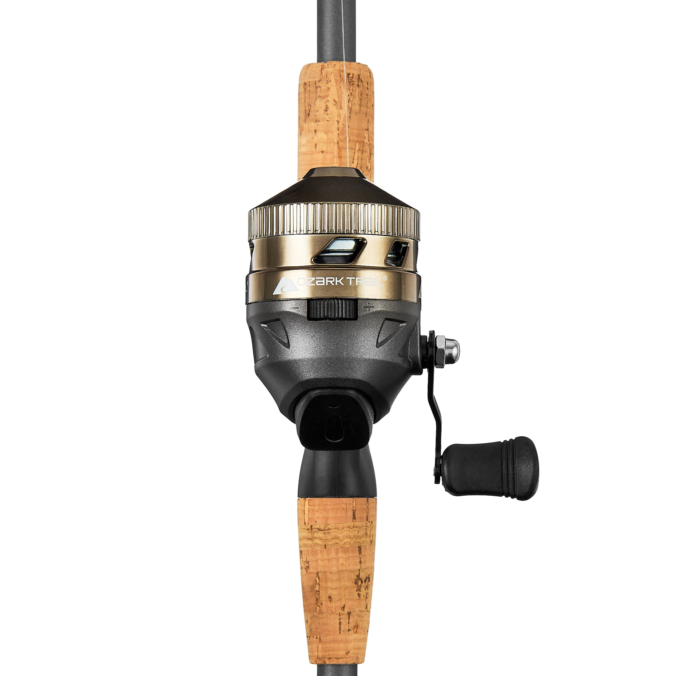 Ozark Trail Fiberglass Telescopic Spincast Rod and Reel Combo Kit with Lures for Adults, Teens, and Kids, 6', Multicolor