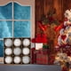 thumbnail image 4 of Juego de 9 bolas navideñas de 8 cm | Adornos de encaje con lentejuelas | Decoraciones navideñas de plástico multicolor | Decoración duradera para el árbol de Navidad | Ideal para celebrar fiestas en, 4 of 6