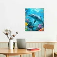 thumbnail image 3 of ARISTURING Canvas Wall Art for Living Room- family Bedroom Canvas Pictures Artwork Bathroom Wall Decor Ocean Theme Stretched and Framed Ready to Hang Modern Home Decor, 3 of 5