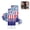 C, variant on High-Shine Glitter & Sequins – Red, White & Blue Star-Shaped Glitter Stick for Face & Body; Patriotic 250th Celebration & Sports-Themed Makeup(A,1PC)