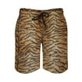 thumbnail image 4 of Tiger Print Board Shorts Males Fur Animal Stripes Board Short Quality Elastic Waist Swimming Trunks Large Size, 4 of 5