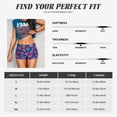 thumbnail image 3 of Kdxio Rainbow Snowflakes Print Workout Shorts for Women Seamless Soft Smooth Gym Yoga Scrunch Active Shorts, 3 of 5